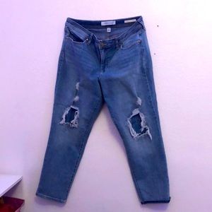 Vintage America weekend cropped jeans/ size 12/ very comfy/ true to size